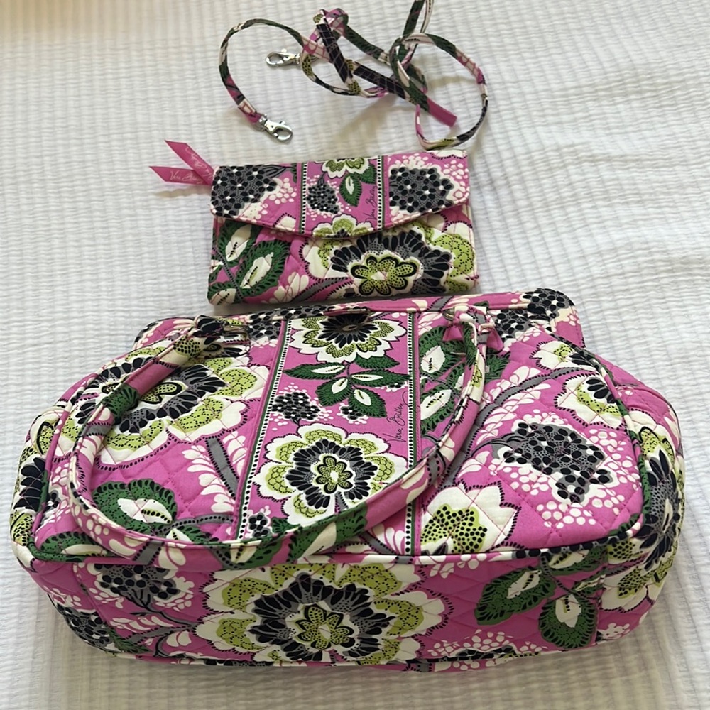 Vera Bradley purse and matching wallet.  Brand New!!